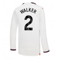 Camisa de time de futebol Manchester City Kyle Walker #2 Replicas 2º Equipamento 2023-24 Manga Comprida